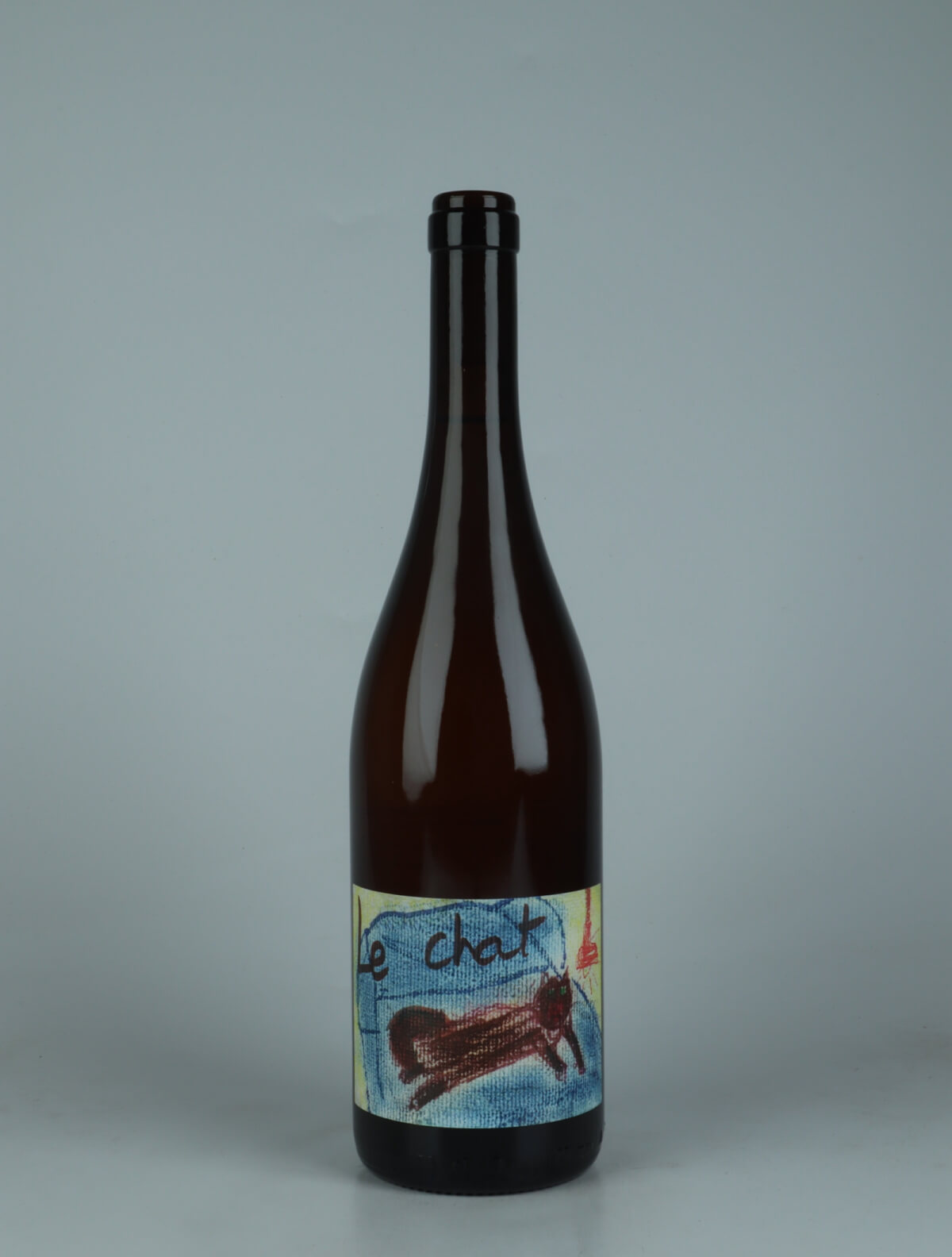 A bottle 2023 Le Chat Hvidvin from Le Coste, Lazio in Italien