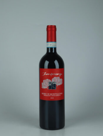 A bottle 2018 Brunello di Montalcino Red wine from Fonterenza, Tuscany in Italy