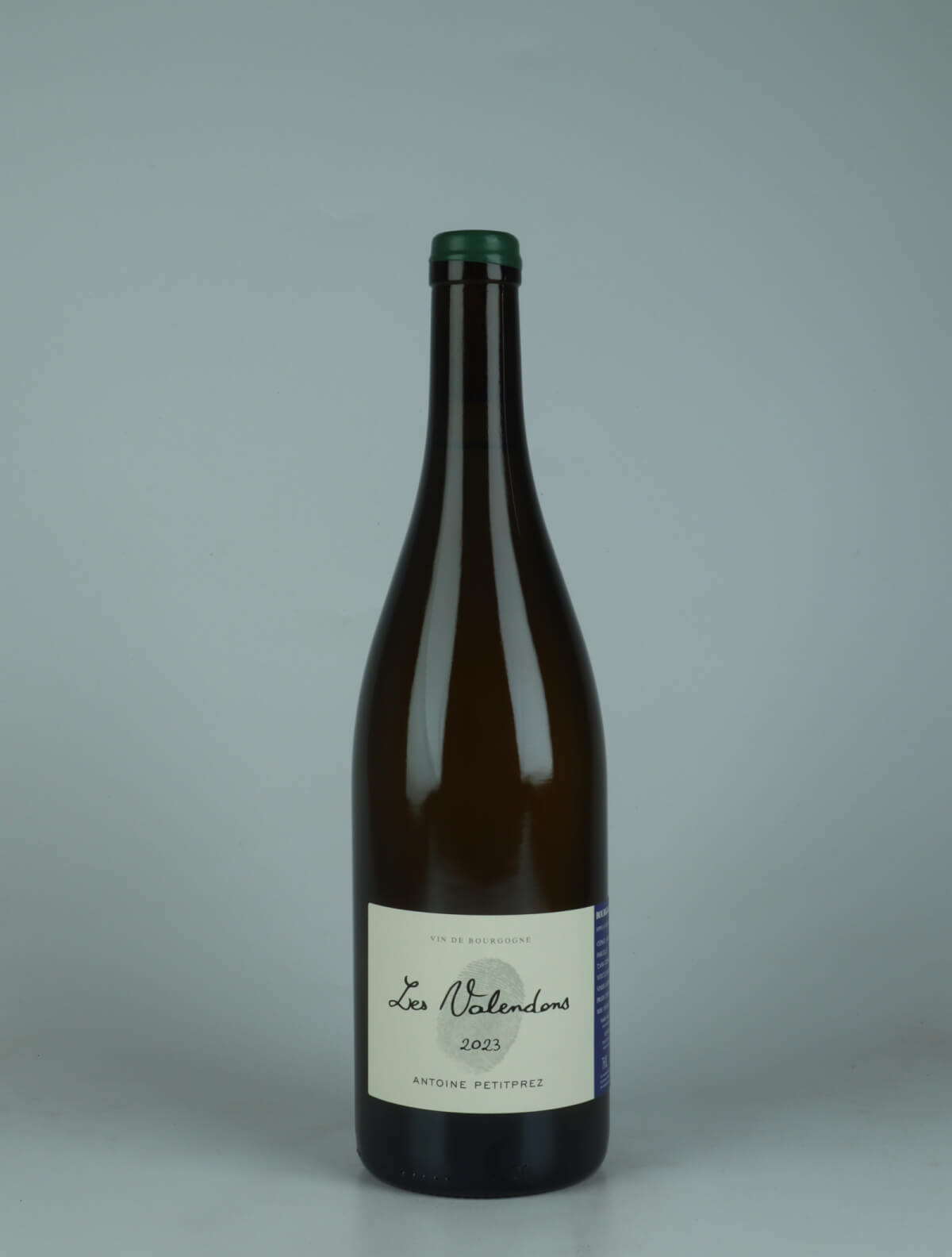 A bottle 2023 Bourgogne Aligoté - Les Valendons White wine from Antoine Petitprez, Burgundy in France
