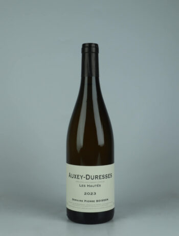 A bottle 2023 Auxey-Duresses Blanc - Les Hautés - Domaine Pierre Boisson White wine from Boisson, Burgundy in France