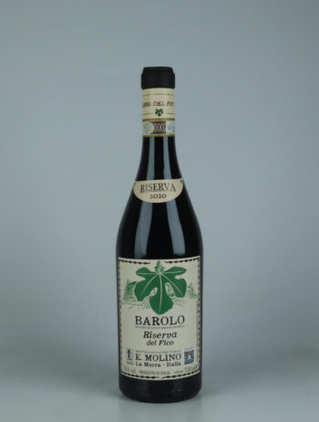A bottle 2020 Barolo - Riserva del Fico Red wine from E. Molino, Piedmont in Italy