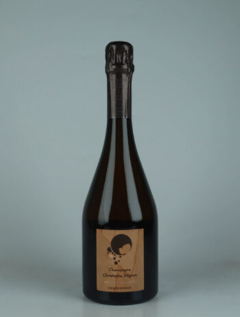 A bottle 2020 ADN de Foudre Chardonnay Brut Nature Sparkling from Christophe Mignon, Champagne in France