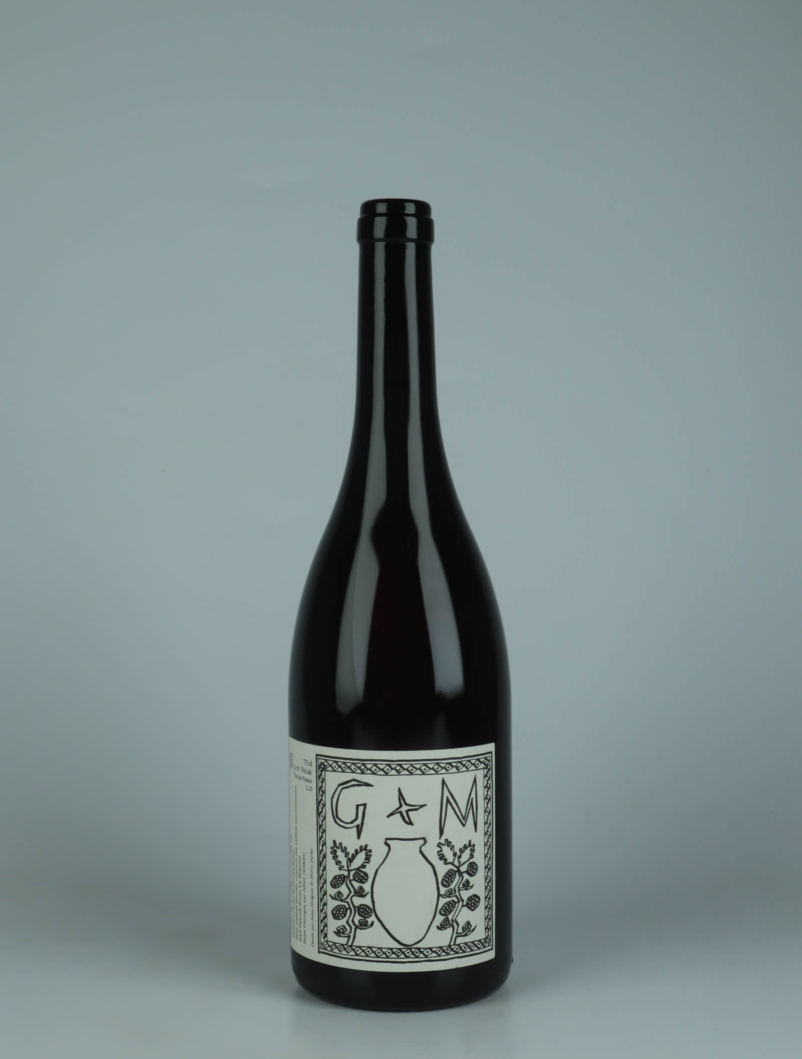 A bottle 2023 G&M Orange wine from Patrick Bouju, Auvergne in France