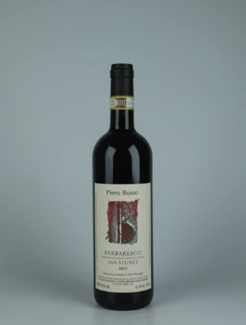 A bottle 2022 Barbaresco San Stunet Red wine from Piero Busso, Piedmont in Italy
