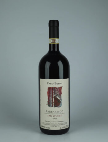 A bottle 2022 Barbaresco San Stunet - Magnum Red wine from Piero Busso, Piedmont in Italy