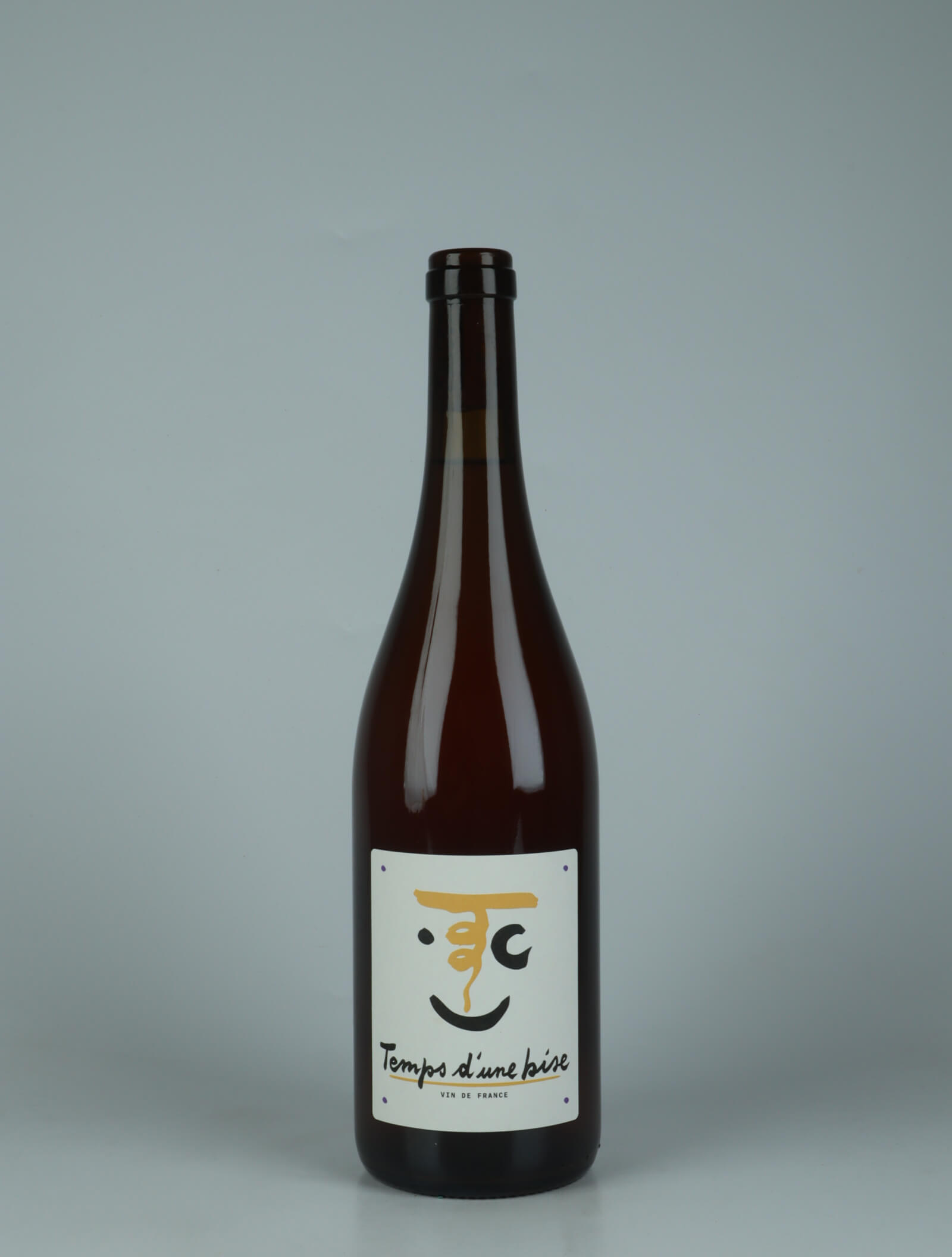 A bottle 2025 Le Temps d'une Bise Orange wine from Thibaud Capellaro, Rhône in France
