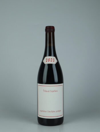 A bottle 2023 Côte-Rôtie Red wine from Thibaud Capellaro, Rhône in France