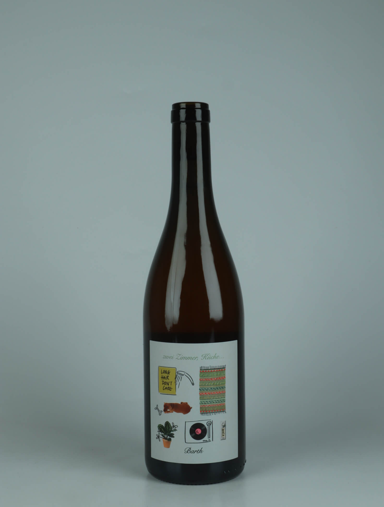 A bottle N.V. Zwei Zimmer, Küche, Barth No. 7 Orange wine from Christopher Barth, Rheinhessen in Germany