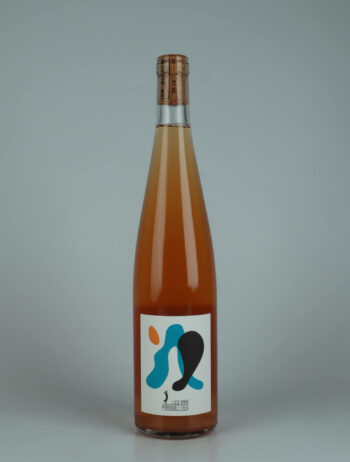 A bottle 2025 Eros Orange wine from Les Vins Pirouettes, Alsace in France