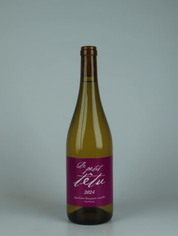 A bottle 2024 Le Petit Têtu White wine from Jean-Marie Berrux, Burgundy in France