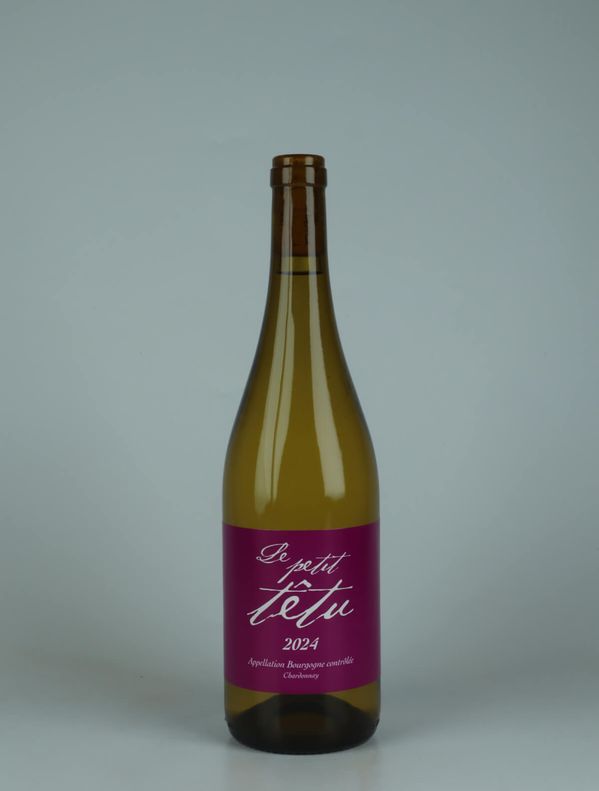 A bottle 2024 Le Petit Têtu White wine from Jean-Marie Berrux, Burgundy in France