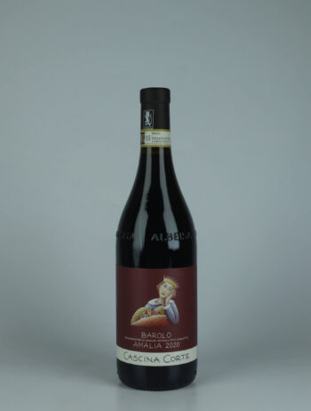 A bottle 2020 Barolo - Amalia Red wine from Cascina Corte, Piedmont in Italy