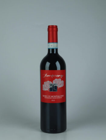 A bottle 2022 Rosso di Montalcino Red wine from Fonterenza, Tuscany in Italy