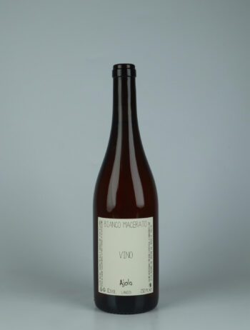 A bottle 2023 Vino Bianco Macerato Orange wine from Ajola, Umbria in Italy