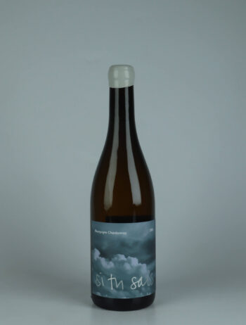 A bottle 2024 Bourgogne Chardonnay White wine from Si Tu Sais, Burgundy in France