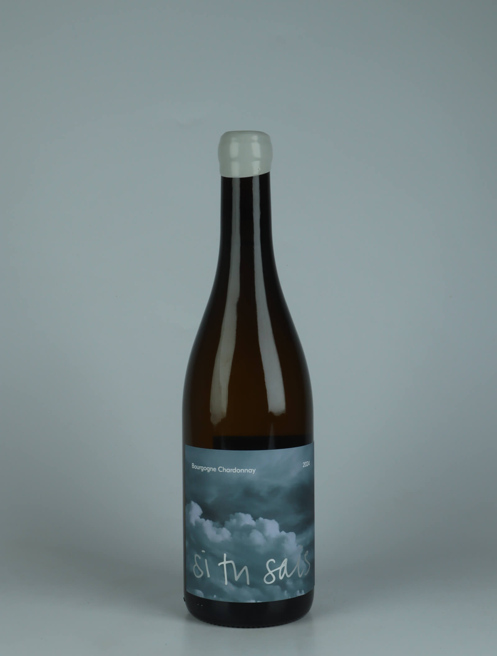 A bottle 2024 Bourgogne Chardonnay White wine from Si Tu Sais, Burgundy in France