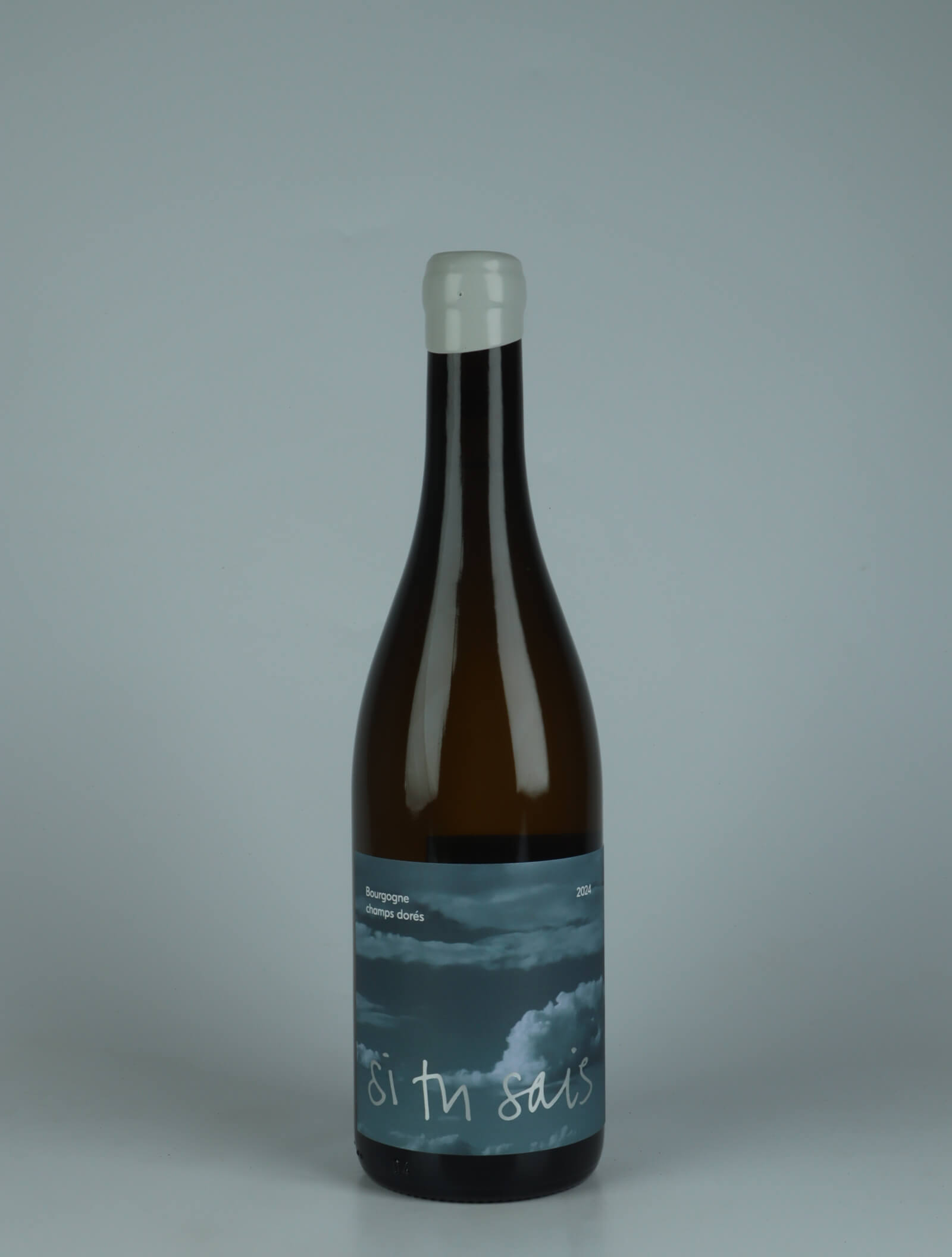 A bottle 2024 Bourgogne Blanc - Champs Dorés White wine from Si Tu Sais, Burgundy in France