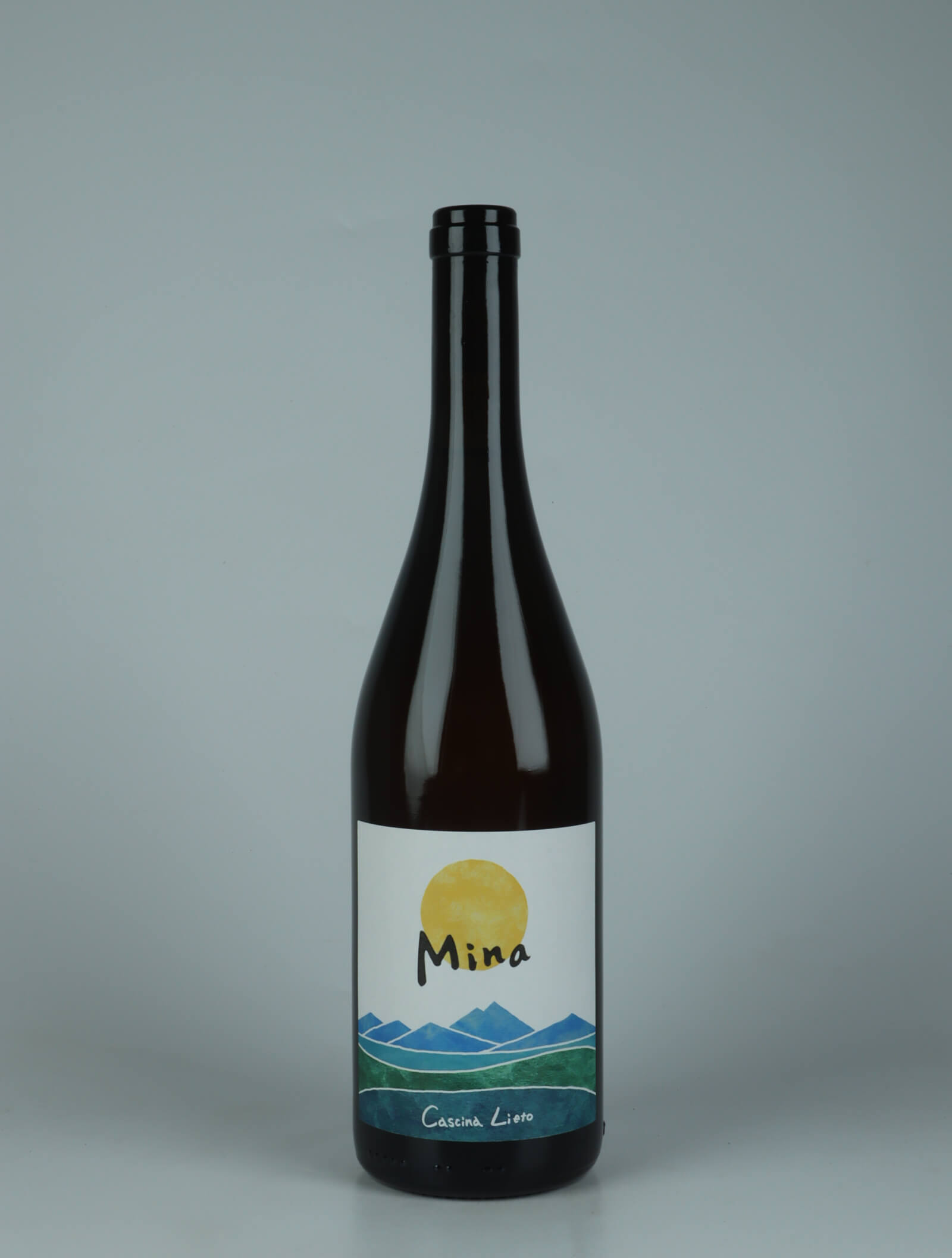 A bottle 2024 Bianco Mina Orange wine from Cascina Lieto, Piedmont in Italy