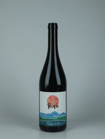 A bottle 2023 Rosso Bisò Red wine from Cascina Lieto, Piedmont in Italy