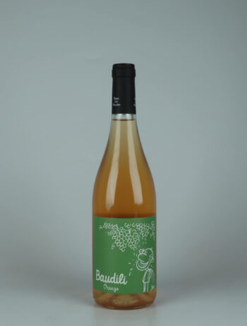 A bottle 2025 Baudili Orange Orange wine from Mas Candí, Penedès in Spain