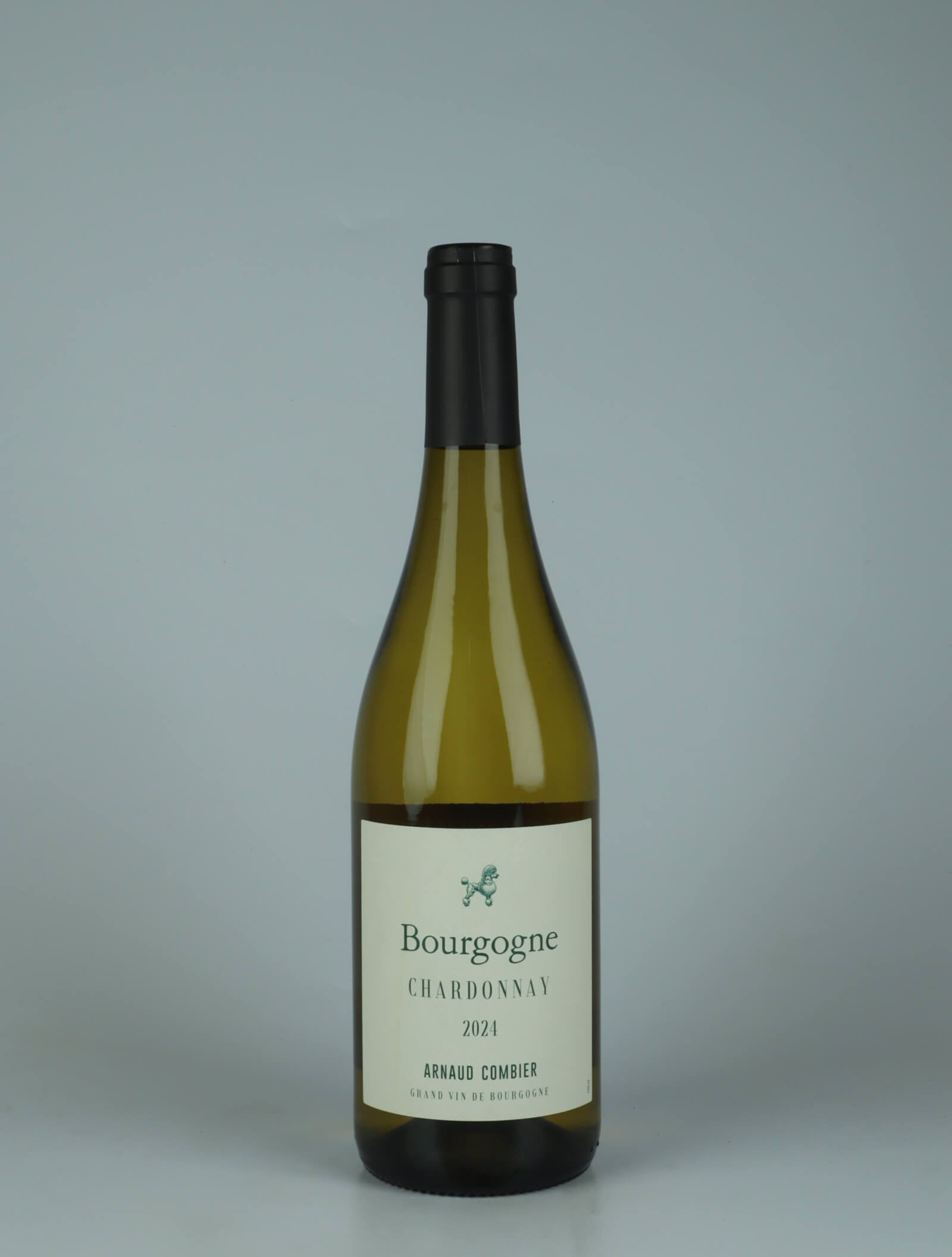 A bottle 2024 Bourgogne Blanc White wine from Arnaud Combier, Burgundy in France