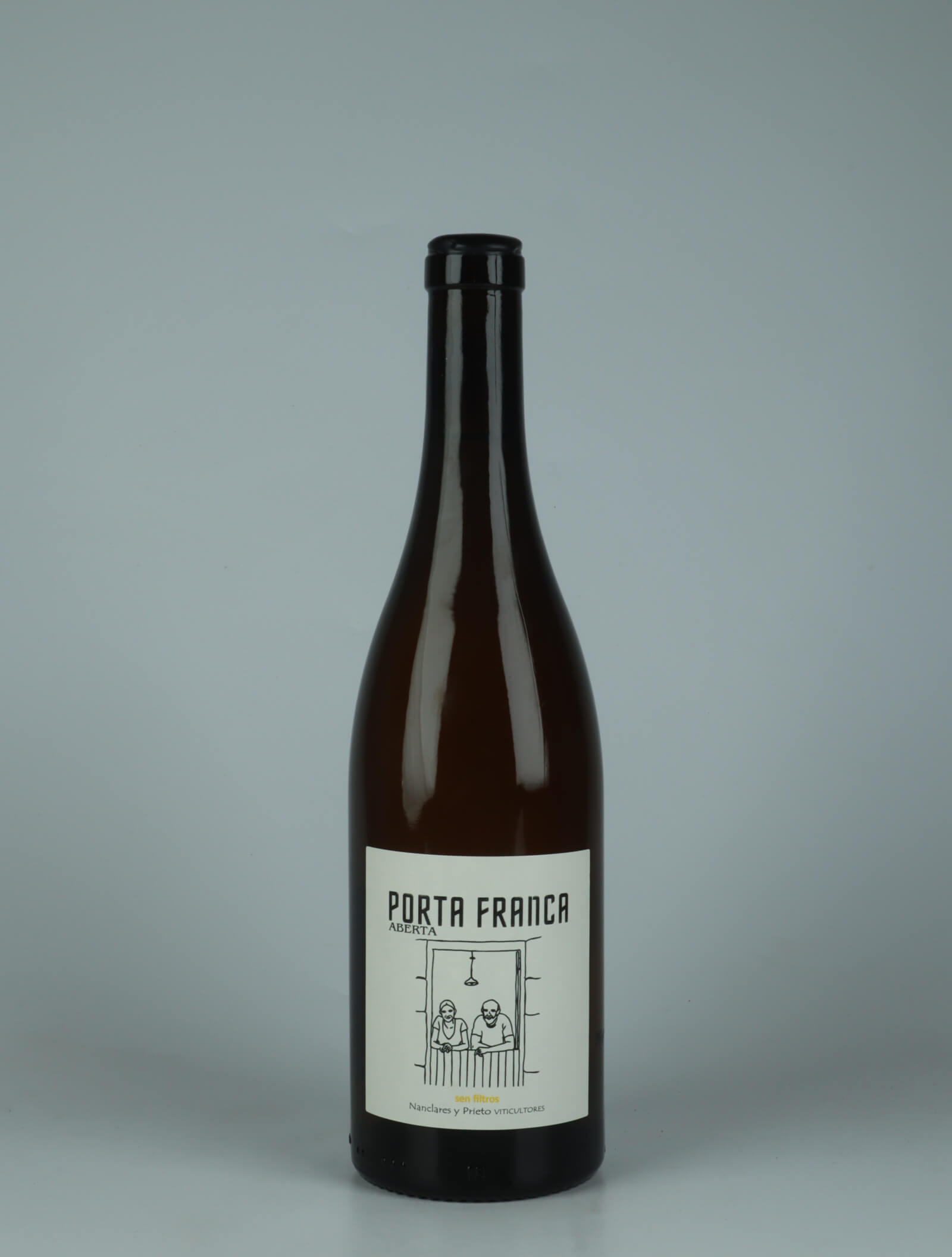 A bottle 2024 Porta Franca White wine from Alberto Nanclares, Rias Baixas in Spain
