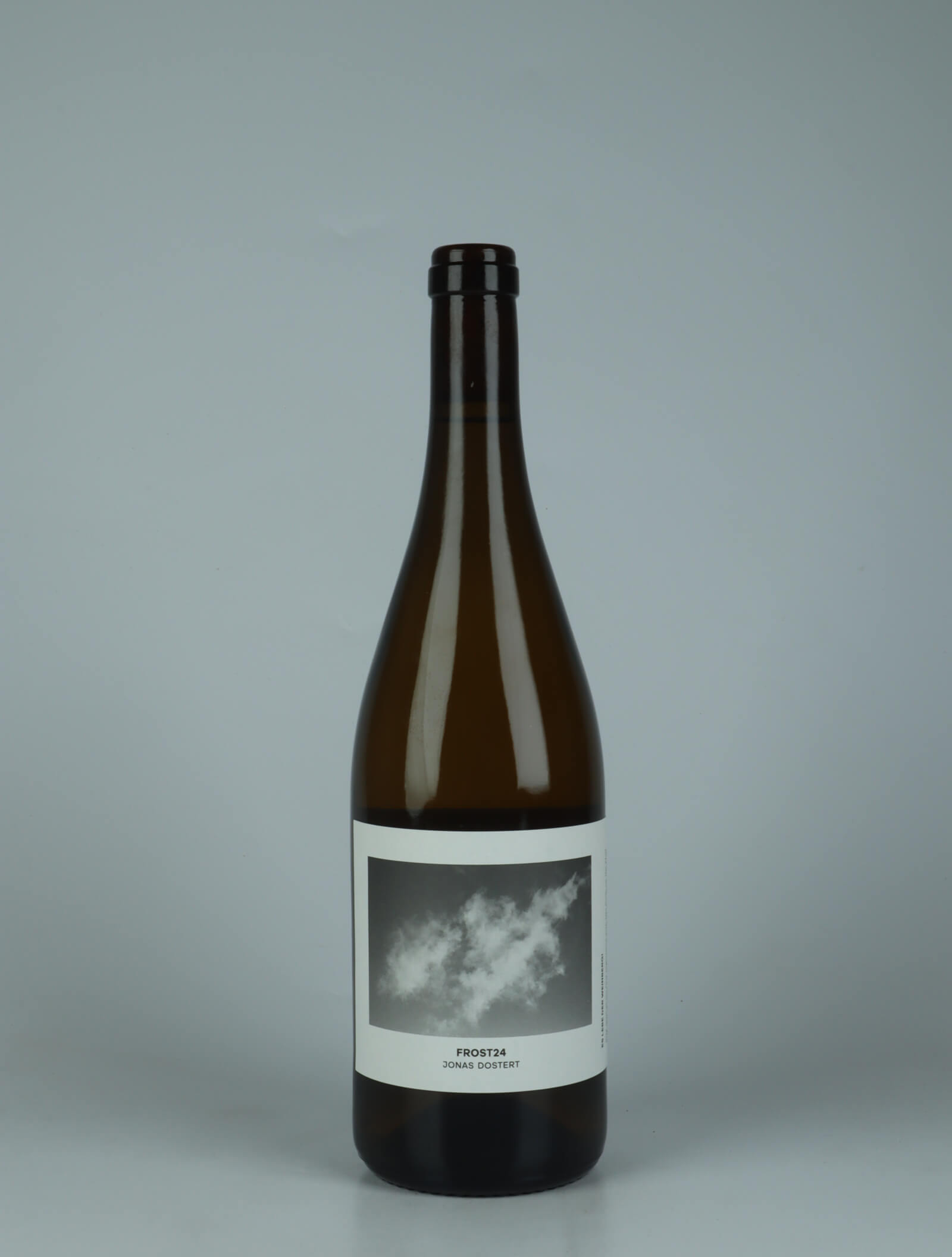 A bottle 2024 Frost - Chardonnay White wine from Jonas Dostert, Mosel in Germany
