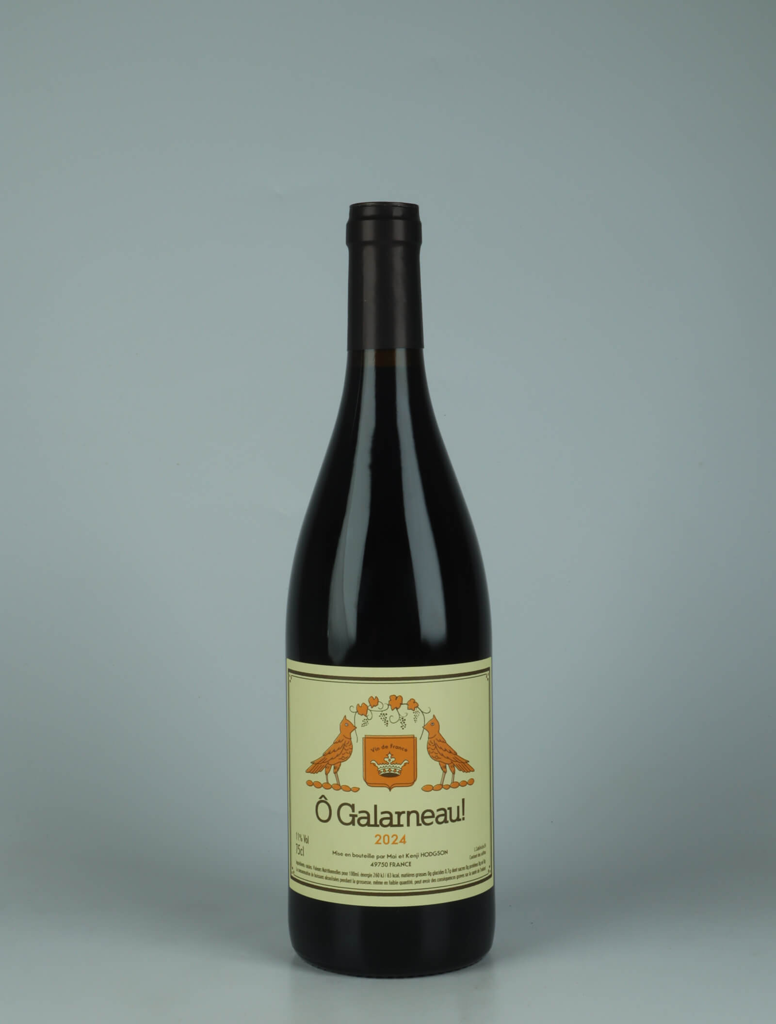 A bottle 2024 Ô Galarneau! Red wine from Mai et Kenji Hodgson, Loire in France