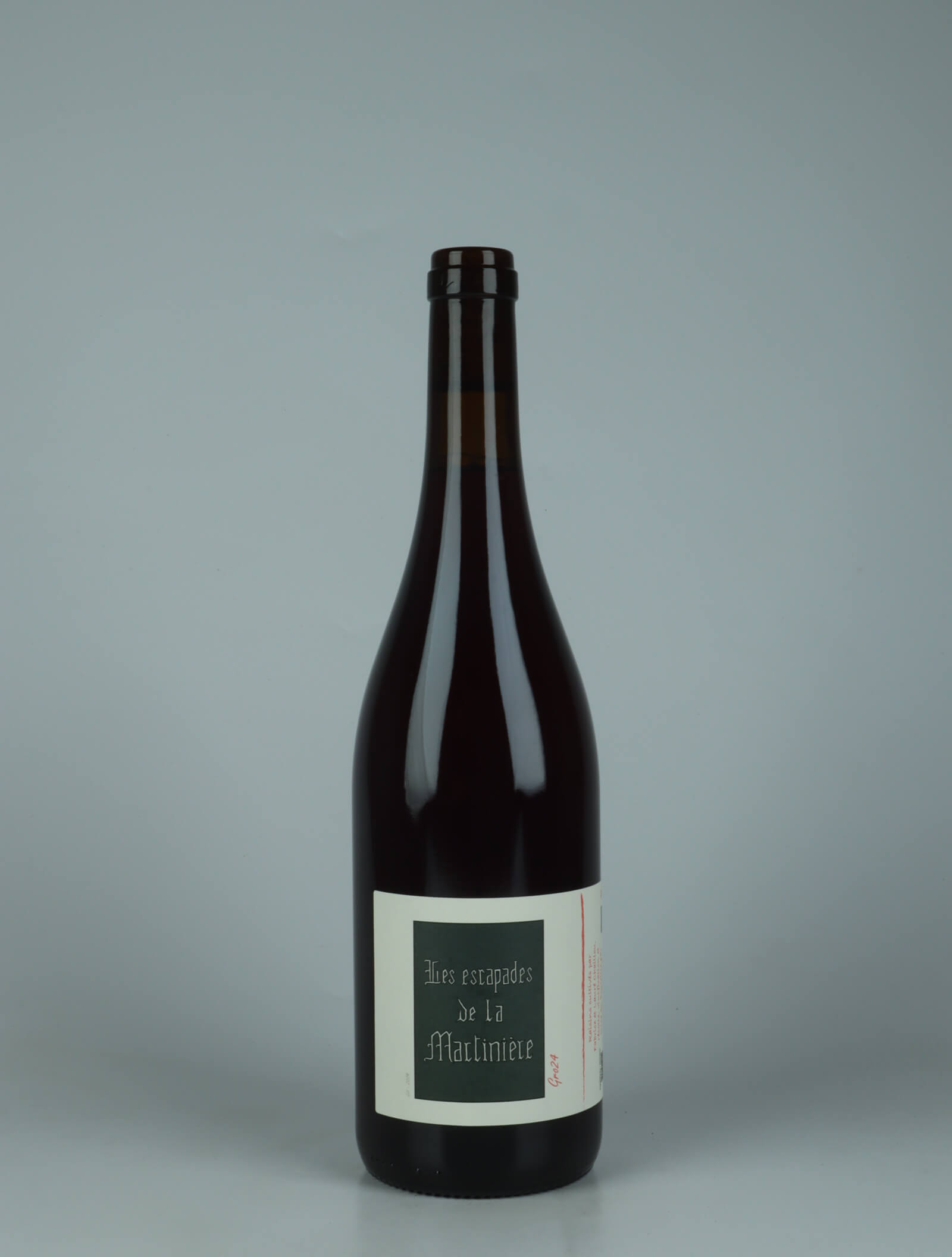 A bottle 2024 GRO24 Red wine from Les Escapades de la Martinière, Loire in France