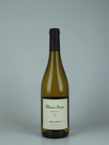 A bottle 2025 Blanc-Sain White wine from Arnaud Combier, Languedoc in France