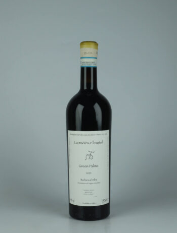 A bottle 2023 Green Palma - Barbera d'Alba Red wine from Fabio Gea, Piedmont in Italy