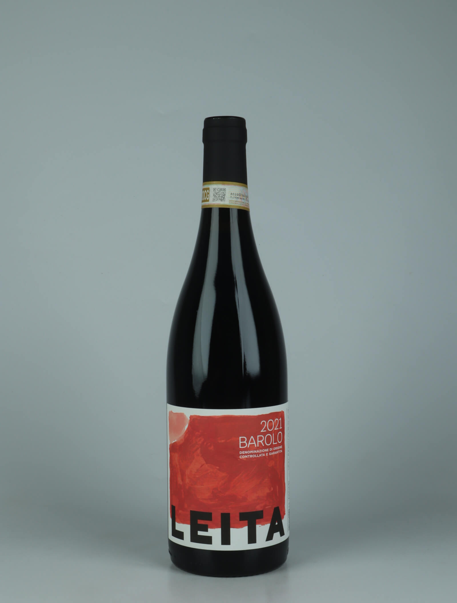 A bottle 2021 Barolo Red wine from Leita, Piedmont in Italy