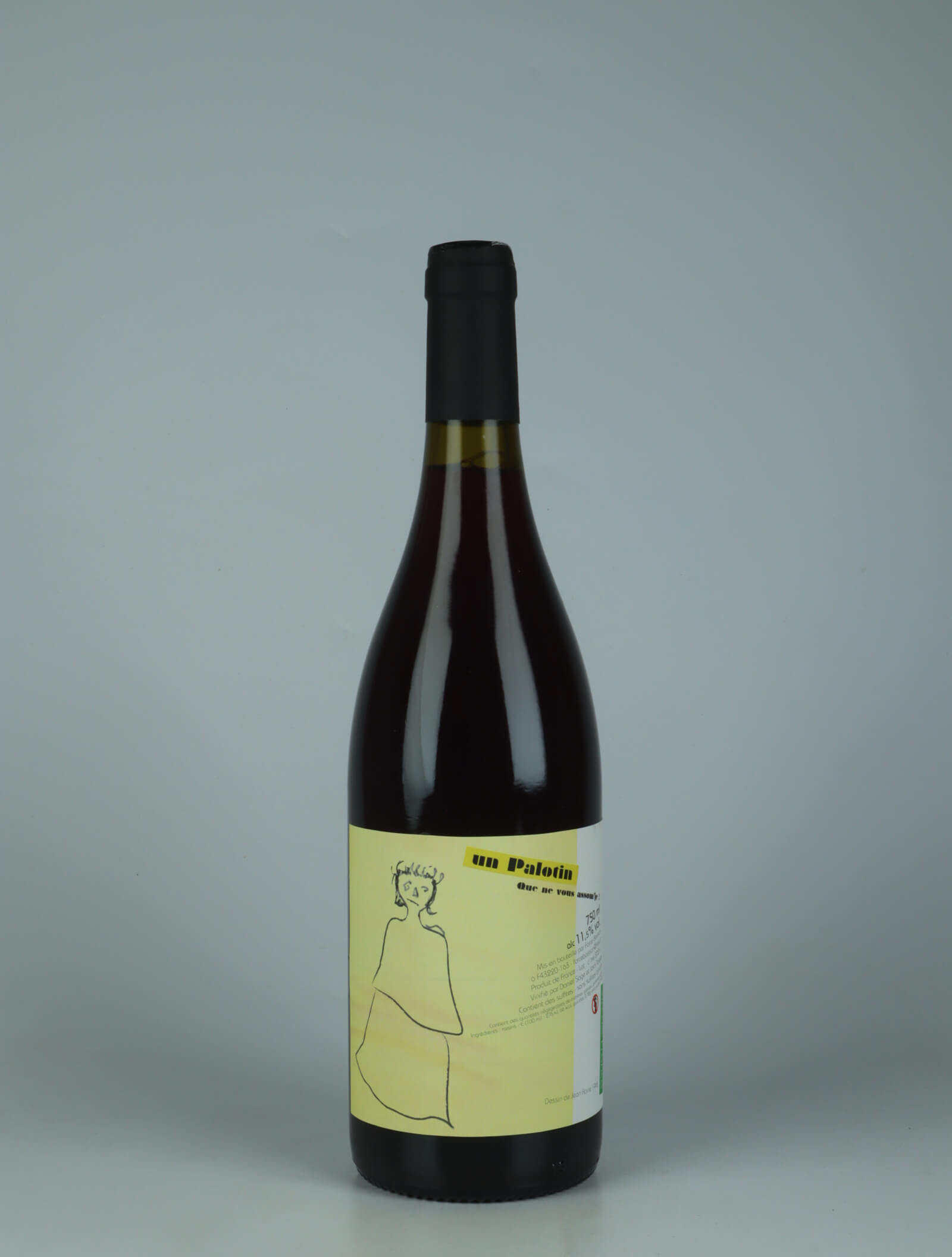 A bottle 2024 Un Palotin Red wine from Daniel Sage, Haute-Loire in France