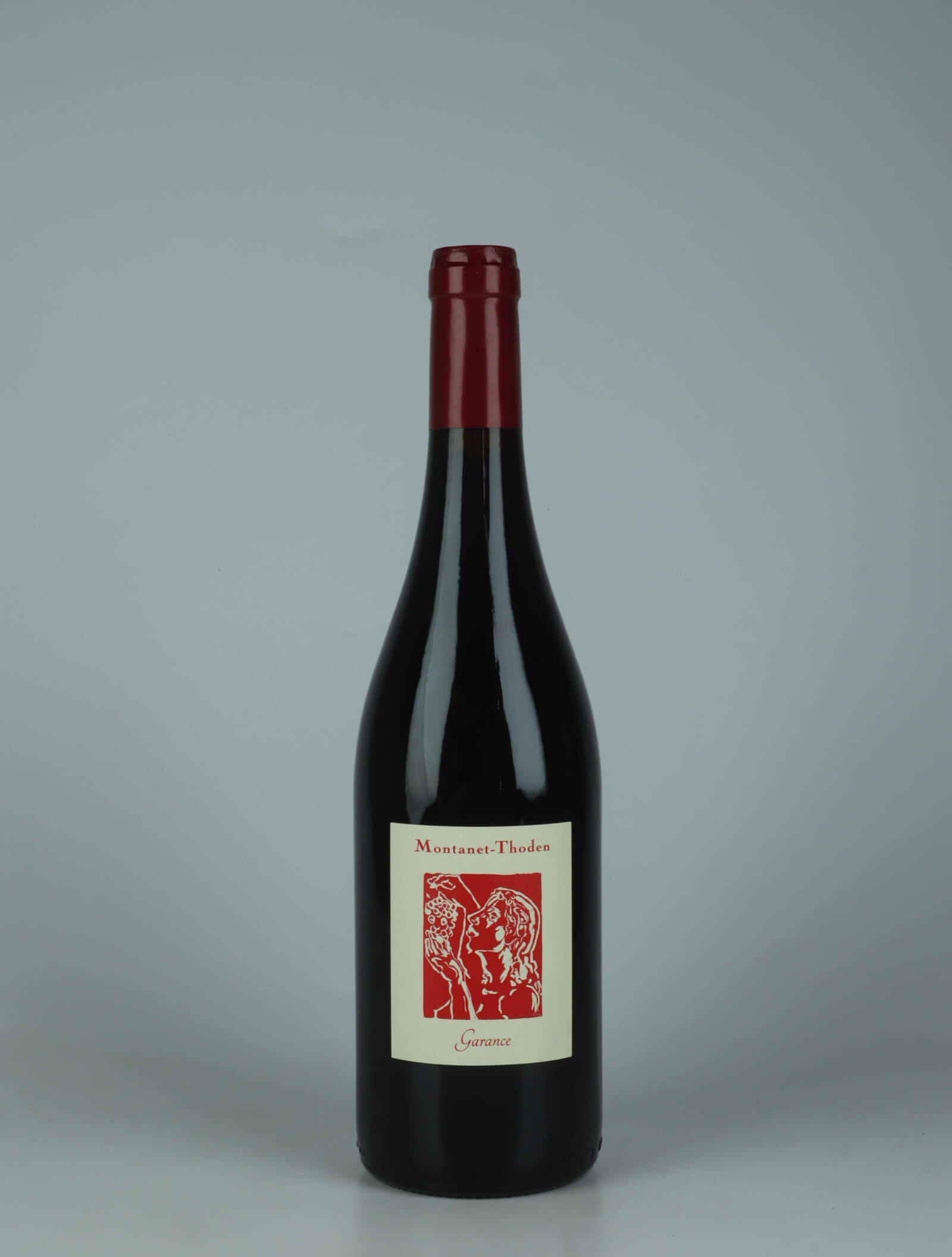 A bottle 2025 Bourgogne Rouge - Garance Red wine from Domaine Montanet-Thoden, Burgundy in France