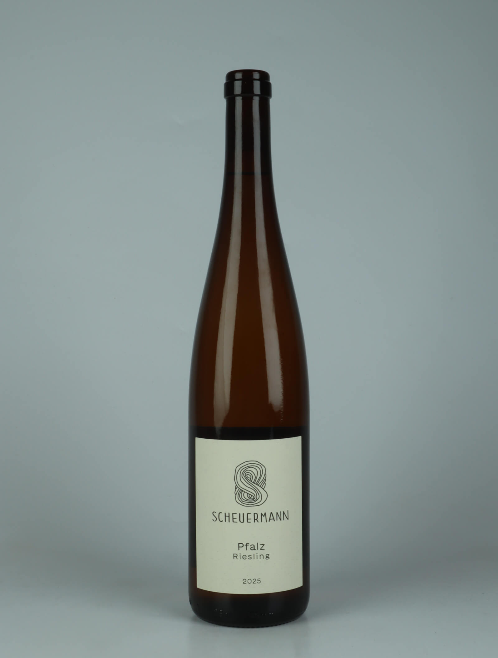 A bottle 2024 Riesling Pfalz White wine from Weingut Scheuermann, Pfalz in Germany
