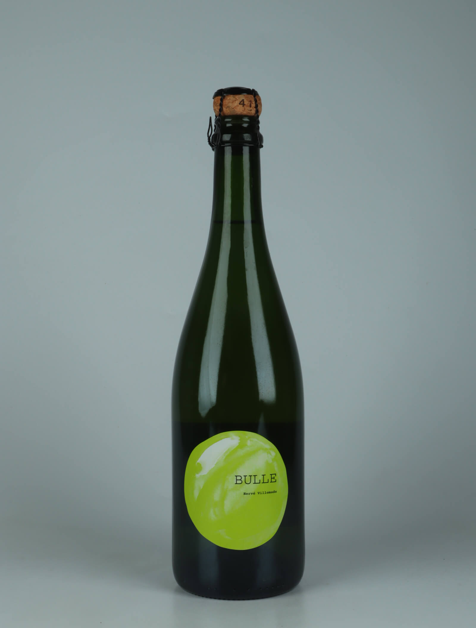 A bottle 2022 Bulle Blanche Sparkling from Hervé Villemade, Loire in France