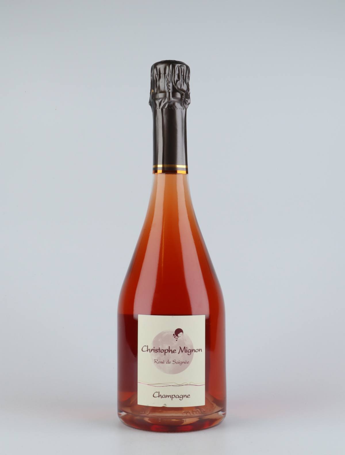 En flaske 2014 Saignee Brut Nature Mousserende fra Christophe Mignon, Champagne i Frankrig