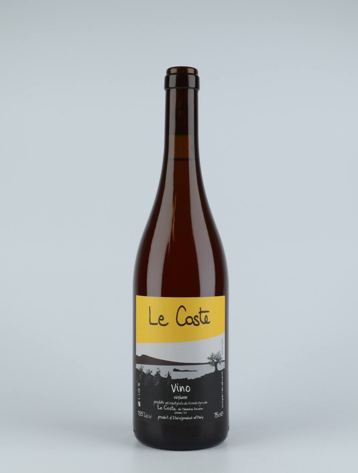 En flaske 2016 Le Coste Bianco Hvidvin fra Le Coste, Lazio i Italien