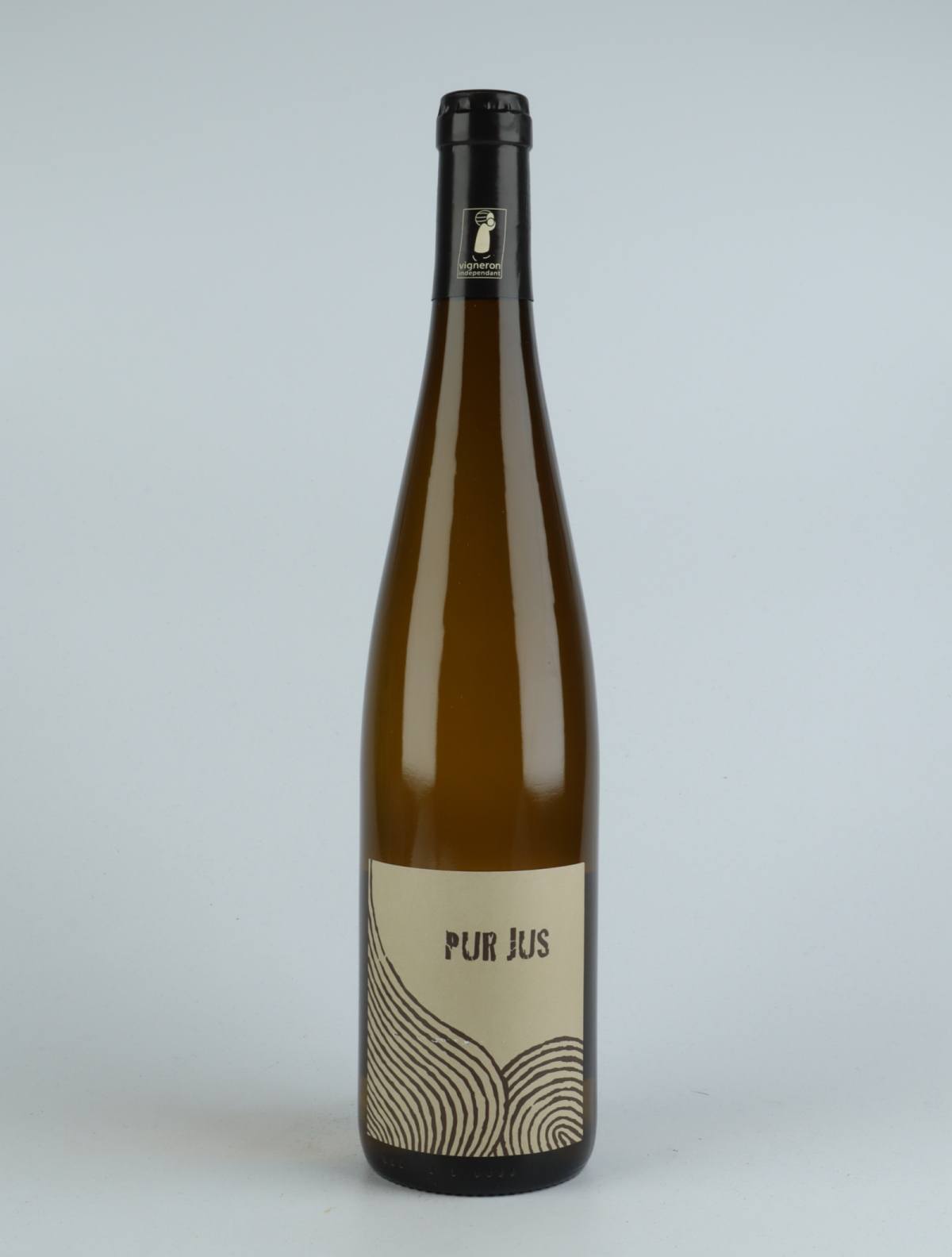 En flaske 2020 Pur Jus Blanc Hvidvin fra Ruhlmann Dirringer, Alsace i Frankrig
