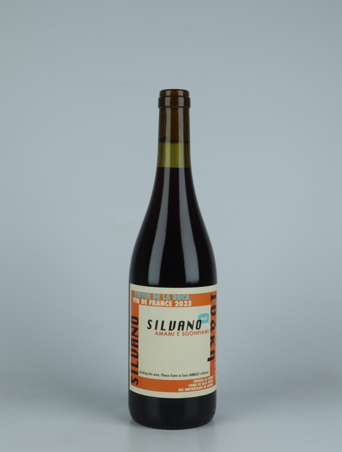 A bottle 2023 Silvano Red wine from Vinyer de la Ruca, Roussillon in France