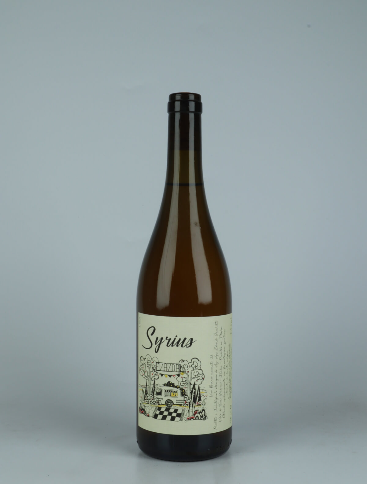 A bottle 2023 Syrius Orange wine from Edoardo Sacchetto, Veneto in Italy