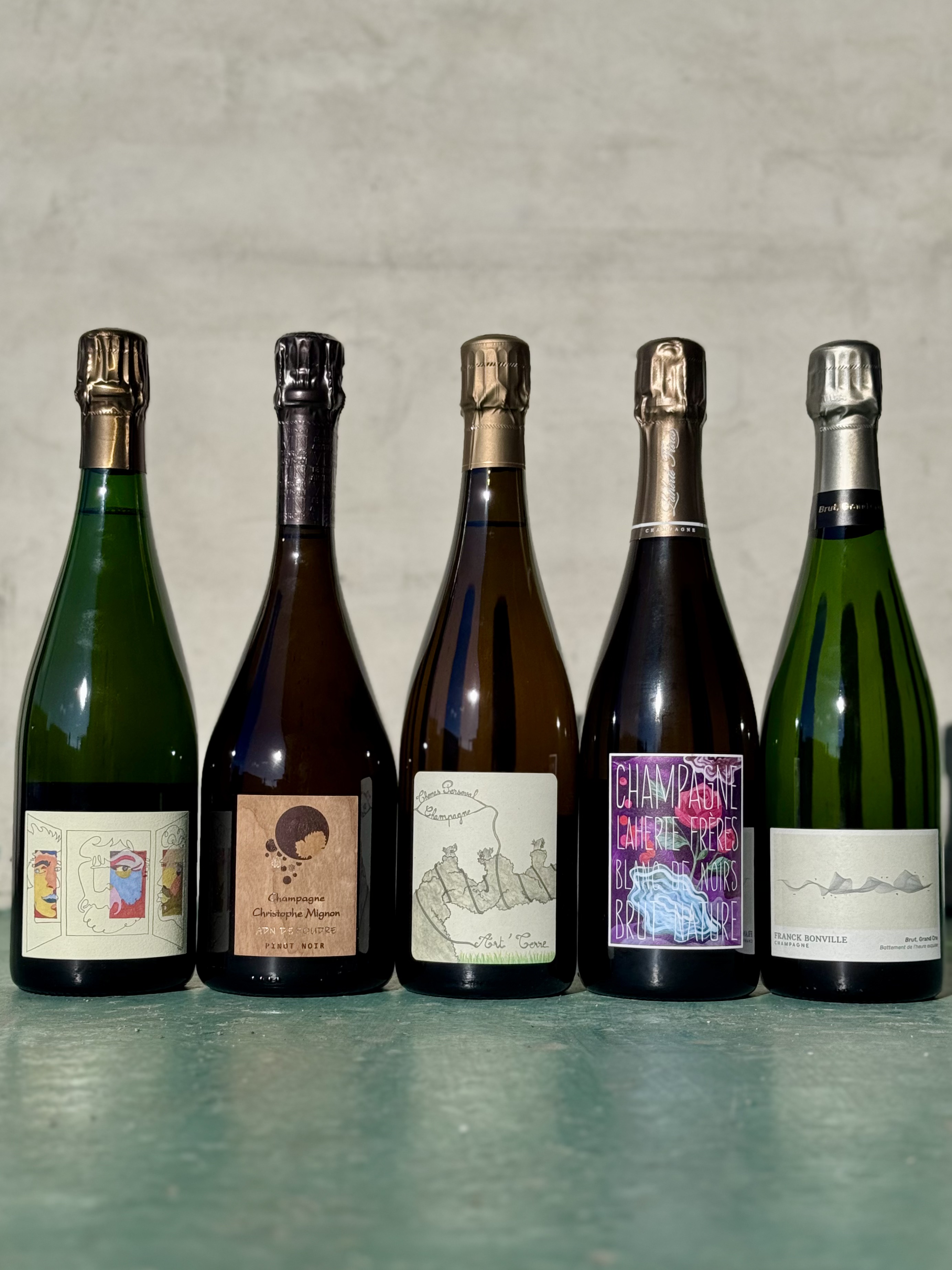 En flaske  Champagne-smagning på Bar Pineau 24/2  fra ,  i 