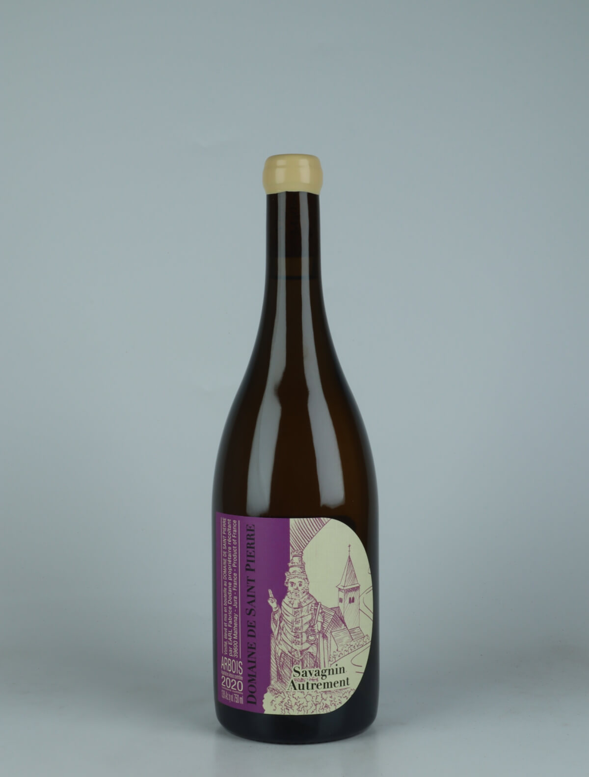 En flaske 2020 Arbois Blanc - Savagnin Autrement Hvidvin fra Domaine de Saint Pierre, Jura i Frankrig